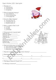 We're about to find out if you know all about greek gods, green eggs and ham, and zach galifianakis. Peppa Pig S Christmas Quiz 2 Santa S Grotto Esl Worksheet By Mati Rowce