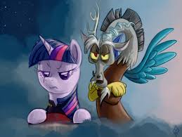 3009 Artist Whitediamonds Crossover Discord Disqord Draconequus Duo Female Male Mare Pony Q Safe My Little Pony Merchandise My Little Pony Pony