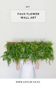 Explore a wide range of the best silk flower bouquet on aliexpress to find one that suits you! Going Green How To Make On Trend Faux Flower Wall Art Lovilee Blog Online Decor Shop