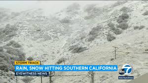 Grapevine is an unincorporated community in kern county, california, at the southern end of the san joaquin valley. Winter Storm Brings Rain And Snow Along With Mudslide Fears To Socal Abc7 Los Angeles