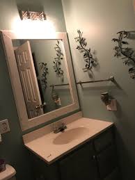 Determine trim style and positioning of trim around mirror to obtain specific measurements. Create A Framed Bathroom Mirror That You Ll Want To Keep Looking At Hometalk