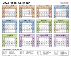 fiscal calendars 2022 free printable word templates