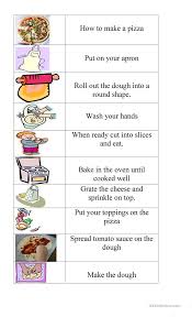 Worksheets Writing Recipes Pizza How To Make Pizza Pizza Recipes Pizza