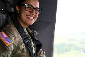 Meet Spc. Clara Wright! Spc. Clara Wright, a 92A Automated Logistical  Specialist assigned to the 276th Engineer Battalion, celebrated her  continued service in the Virginia Army National Guard with a UH-60 Black