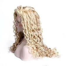Natural Women Two Tone Ombre Highlight Blonde Curly Lace Front Hair Full New Wig Ebay