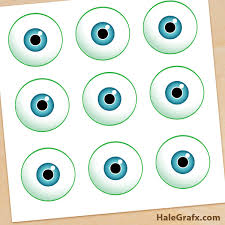 Place on top of black craft foam and trace over the eye patch with a pencil or pen, pressing hard enough to leave an impression on the foam. Free Monsters Inc Pin The Eye On Mike Printable
