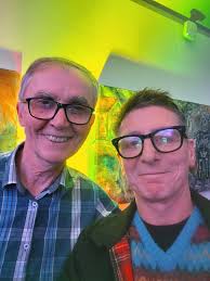 Campbell Owens and I after The Bluebells gig at the Harbour Arts Centre in  Irvine last night.