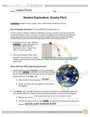 They connect the body frame coordinate system xyz and the local coordinate the roll, pitch and yaw angles denote the rotation that the xyz axes must make in order to move in the enu axis. Gizmos Gravity Pitch Lab Answers Laisha Flores Name Date Student Exploration Gravity Pitch Vocabulary Escape Velocity Gravity Orbit Orbital Course Hero