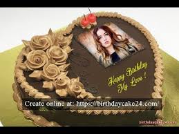 Add Photo Name Photo Editing Birthday Cake With Photo Frame Romantic Birthday Cake For Lover With Name And Photo Birthday Cake For Boyfriend Birthday Cake Gif Birthday Cake Write Name
