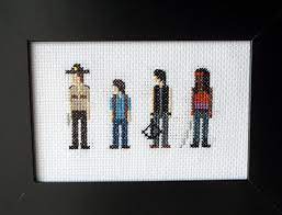 Sewing boxes cross stitch patterns from mani di donna. The Walking Dead Original Cross Stitch Picture Framed Unique Gift Cross Stitch Pictures Modern Cross Stitch Patterns Cross Stitch