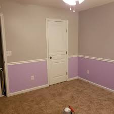 Chair rail is usually installed horizontally on the bottom 1/3 of the wall and you'll often see it in. Nursery Chair Rail Ryobi Nation Projects