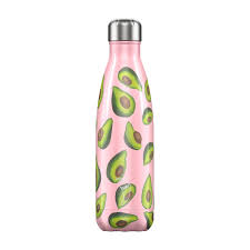 Engraved Chilly S Bottles Summer Avocado 500ml Reusable Refill Bottle Promotional Official Chilly S Bottles Co Branded Chilly S Bottles Printed With Your Logo Eco Insulated Vacuum Bottles Promobrand Promotional Merchandise