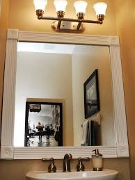 Dress Up Your Bathroom Mirror By Adding Molding Around The Edge Of The Mirror Budget Bathroom Remodel Bathrooms Remodel Budget Bathroom