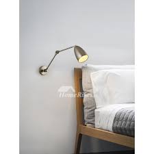 Swing Arm Wall Lamp Wall Mounted Bedside Brass Contemporary Reading Nickel Classic