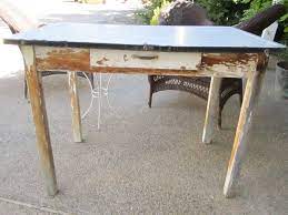 Featuring smooth surface, our table and chairs set is easy to be kept clean.table and chairs set kitchen table and chairs for 4 dining table set. Vintage Farm Table Enamel Metal Top With Drawer Chippy Etsy Antique Farm Table Farm Table Vintage Farm