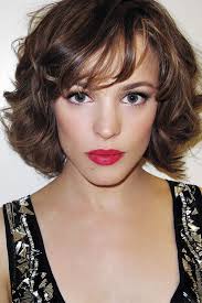 Rachel Mcadams Pink Lips In 2020 Celebrity Short Hair Thick Hair Styles Short Hair Styles