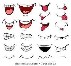 Cartoon Mouth Set Vector Symbol Icon Design Beautiful Illustration Isolated On White Background Cartoon Mouths Doodle People Cartoon Faces Expressions