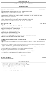 application packager resume sample