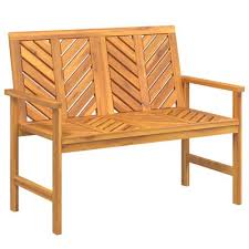 Vidaxl Garden Bench 109 Cm Solid Wood
