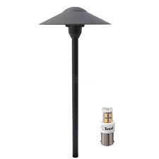Black Led Outdoor Landscape Lighting Hat Path Light Warm White Most Popular