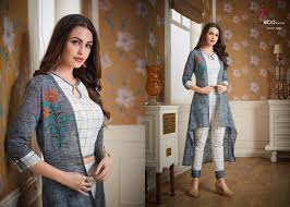 1 piece printed unstitched cambric fresh and modern one piece to create a trendy and vibrant colored kurti, elaborated further with embroideries. Eba Lifestyle Vol 13 Handloom Cotton With Embroidery Work Three Piece Kurtis Collection