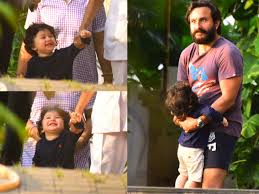 Actor saif ali khan family members with first wife amrita singh, 2nd wife kareena kapoor, daughter sara, sons ibrahim. Taimur Ali Khan Is Beaming On His Day Out With Dad Saif Ali Khan