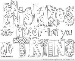 People Make Mistakes Quote Coloring Pages All Quotes Colouring Pages