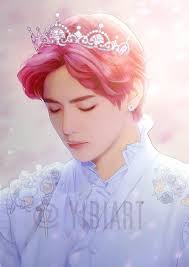 V Love Cre The Owner As Logo Bts Fanart Taehyung Fanart Bts Taehyung