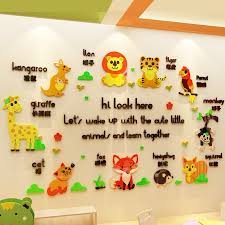 5 years ago5 years ago. English Acrylic Animal Kindergarten Early Learning Animal Wall Stickers Shopee Malaysia