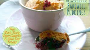 Add almond extract, and some dark chocolate powder, and mix all together. Blackberry Bakewell Sponge Pudding Easy Low Fat Diet Desserts Recipe Heart Healthy Low Cholesterol Youtube