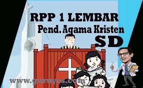 Rpp 1 Lembar Agama Kristen Sd Kelas 4 Semester 2 Revisi 2020 Situs Guru