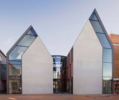 Stephan Braunfels Architects New Financial And Services Centre Building For Volksbank Gifhorn Bank Modern Architecture Architecture Roof Architecture