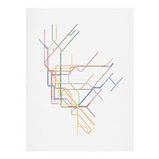 Restudio Designs Nyc Subway Map Art Print Subway Map Art Nyc Subway Map Map Art Print