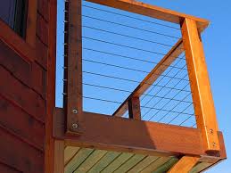 Check with your local building codes office to find post spacing regulations and how many you will need for the project. Cables Are Popular Option For Preserving Views While Meeting Building Code Requirements Related To Deck Railing Deck Railings Cable Railing Metal Deck Railing