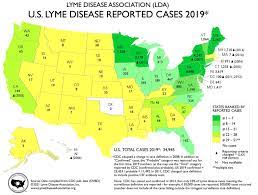 Lyme Disease Map 2021 Cases, Stats, Maps, & Graphs - Lyme Disease Association