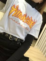 Thrasher Style Black White Fashion Look Thrasher Outfit Skater Girl Outfits Cool Outfits