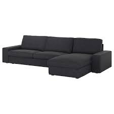 Anchor your living room or den in glam style with this velvet armchair! Kivik Sectional 4 Seat With Chaise Hillared Anthracite Ikea