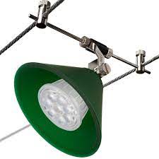 Chi Cone Green Led Cable Track Light Kit Low Volt Dimmable Or Non Dimming Led Waves Led Track Lighting Track Lighting Kits Cable Lighting