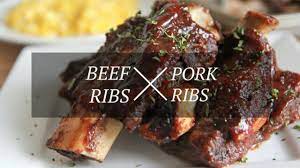 Ask your butcher for a beef flanken rib cut and let's fire up the grill or smoker for our version of soy and hoisin marinated beef riblets. Pork Ribs Vs Beef Ribs Here Are The Differences June 2021