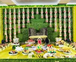 Traditional Baby Shower Decor By Wedding Aaha Chennai Babyshower Babyshowerdecor Cla Traditional Wedding Decor Leaf Decor Wedding Wedding Decor Inspiration