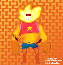 Sunstone is the fusion of garnet (and by extension ruby and sapphire) and steven. Miko Inductivo Fanart Steven Universe