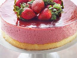 Bavarois Aux Fraises Sur Genoise Recette Recette Avec Des Fraises Recettes De Fraises Bavarois Fraise