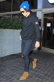 Mens formal handmade brown jodhpurs boot, men's tan high ankle elegant boots. Harry Styles S Boots One Direction Saint Laurent Chelsea Boots Teen Vogue