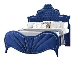 Free shipping on orders of $35+ and save 5% every day with your target redcard. Buy Acme Dante 24220q Queen Panel Bed In Blue Velvet Online
