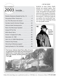 Clifton Merchant Magazine November 2003 By Clifton
