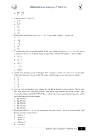 Latihan soal osn (ksn) matematika sd 2021. Soal Olimpiade Bio Materi Kelas X Masnurul