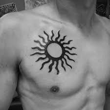 Sun tattoos are probably trendy because the sun is an icon. Sun Tattoo For Guys Novocom Top