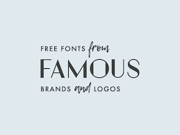 The famous company logos listed below have been drawn from different industries and geographical locations. 24 Fonts From Famous Brands And Logos Free Fluxes Freebies