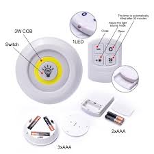 Led Tap Light Set Of 3 With Remote Control Maxkey