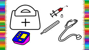 Doctors, vets, police officers or hairdressers, there is a longing to be something. How To Draw Medical Doctor Kit For Kids Coloring Pages For Children Youtube